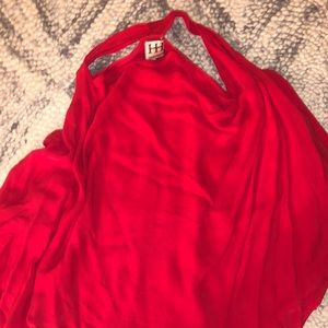 Haute hippie silk red tank top